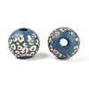 Painted Natural Wood Beads WOOD-T021-53A-03-2