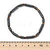 Disc & Round Grade AA Non-magnetic Synthetic Hematite & Natural Gemstone Beads Stretch Bracelets for Women Men BJEW-JB13809-5