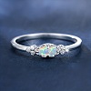 Alloy Rhinestone Plain Band Rings PW-WG1313D-03-2