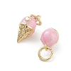 Rack Plating Brass Enamel Charms X1-KK-G512-19C-G-2