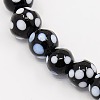 Handmade Lampwork Round Beads Strands LS-LAMP-L007-8mm-03-1