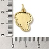 Brass Micro Pave Cubic Zirconia Pendants KK-K354-02G-F-3