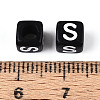 Initial Acrylic Horizontal Hole Beads OACR-ZX006-35S-3