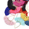 Polycotton(Polyester Cotton) Tassel Pendant Decorations X-FIND-S284-M-2