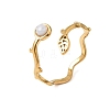 304 Stainless Steel Cuff Open Rings for Women GG-CBA7994-03G-06-4