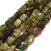 Natural Green Garnet Beads Strands GG-CBAA9B4-I01-2