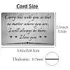 Rectangle 201 Stainless Steel Custom Blank Thermal Transfer Wallet Card DIY-WH0252-023-2