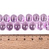 Baking Paint Transparent Glass Beads Strands GL-N005-02A-D04-4