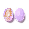 Mocha Fluorescent Style Glass Rhinestone Cabochons X-GGLA-M005-01A-371MK-2