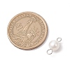 Natural Cultured Freshwater Pearl Two Sides Polished Connector Charms PALLOY-JF04041-02-2
