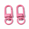 Spray Painted Eco-Friendly Alloy Swivel Snap Hooks Clasps PALLOY-T080-02J-NR-2