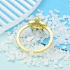 304 Stainless Steel Open Cuff Finger Rings for Women RJEW-B109-07G-01-3