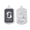 Alloy Twelve Constellations Series Big Pendants PALLOY-O107-01P-12-2