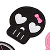 Skull Computerized Embroidery Style Cloth Iron on/Sew on Patches SKUL-PW0002-113-7