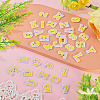 36Pcs 2 Sets 2 Styles Letter A~Z & Number 0~9 Polyester Embroidery Sew On Patches Sets PATC-TA0001-55D-4