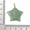 Natural Green Aventurine Pendants G-Z157-01G-05-3