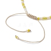 3Pcs 3 Style Bees & Flower Alloy Enamel Charm Bracelets Set BJEW-JB09952-5