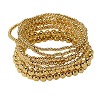 7Pcs CCB Round Beaded Stretch Bracelets WGF8C34-01-5