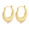 Brass Hoop Earrings EJEW-H301-03G-01-1