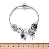 Alloy Enamel European Beads Charm Bracelets BJEW-F495-19P-3