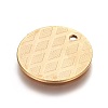 Ion Plating(IP) 304 Stainless Steel Pendants STAS-I098-02-G-2