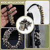 4Pcs Outdoor EDC Tool Brass Parachute Rope European Beads FIND-FG0003-74AS-6