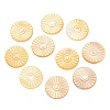 Natural Yellow Shell Carved Cabochons SSHEL-B006-01A-A-1