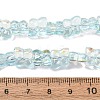 Transparent Glass Beads Strands GL-CBAAE04-02F-2