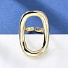 Brass Open Cuff Rings RJEW-Q778-19G-5