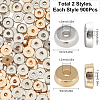1800Pcs 2 Colors CCB Plastic Spacer Beads CCB-SC0001-08-2