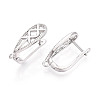 Brass Hoop Earring Findings KK-N267-30P-2