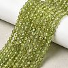 Natural Peridot Beads Strands G-P603-C-4mm-01-1