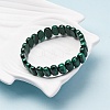 Natural Malachite Stretch Bracelets BJEW-F327-04-6