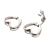 925 Sterling Silver Fold Over Clasps STER-B006-04P-2