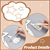Star Macrame Tassel Decoration DIY Kits DIY-OC0012-09C-4