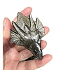 Natural Golden Sheen Obsidian Carved Dragon Figurines PW-WG46613-01-6