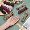 8 Bundles 8 Colors Round Polyester Twisted Cord WCOR-PH0001-06A-3