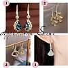Brass Earring Hooks KK-FH0001-29-6