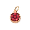 Spray Painted Brass Charms KK-CBAEB58-01A-1