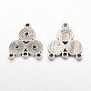 Alloy Rhinestone Connector Settings X-EA10684Y-1