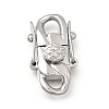 304 Stainless Steel Twister Clasps STAS-D382-05B-P-1