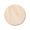 Wooden Carved Cup Mats LS-AJEW-P103-01I-2