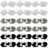 30Pcs 3 Colors Handmade Chinese Frogs Knots Buttons Sets AJEW-CY0001-48-1
