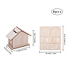 Creative Unpainted Blank Wooden House DIY-WH0146-41-2