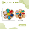 60Pcs Light Gold Tone Alloy Enamel Beads ENAM-PH0003-26A-2