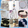 8 Bags 8 Colors Rhombus Transparent Glass Beads GLAA-PH0004-16-5