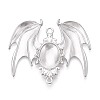 Alloy Bat Wing Connector Cabochon Settings TIBE-N016-06P-1