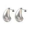 304 Stainless Steel Teardrop Stud Earrings for Wome EJEW-S237-01D-1