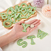 Alphabet Resin Rhinestone Patches DIY-TAC0005-45G-15