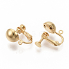 Brass Screw On Clip Earring Converter KK-T051-43G-NF-2